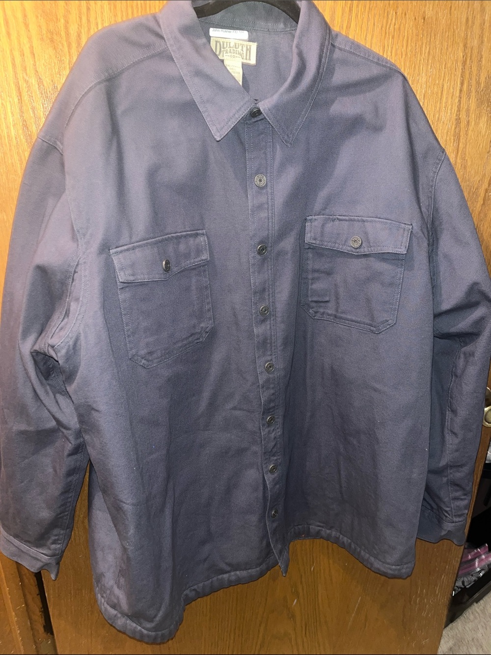 Duluth Trading Co Navy heavy Shirt Jacket